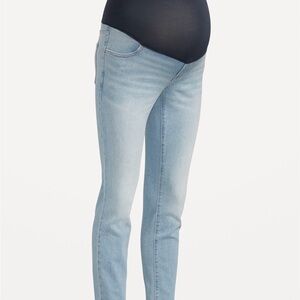 Old Navy Maternity Full-Panel Wow Straight Jeans-San Catarina-Long-NWT